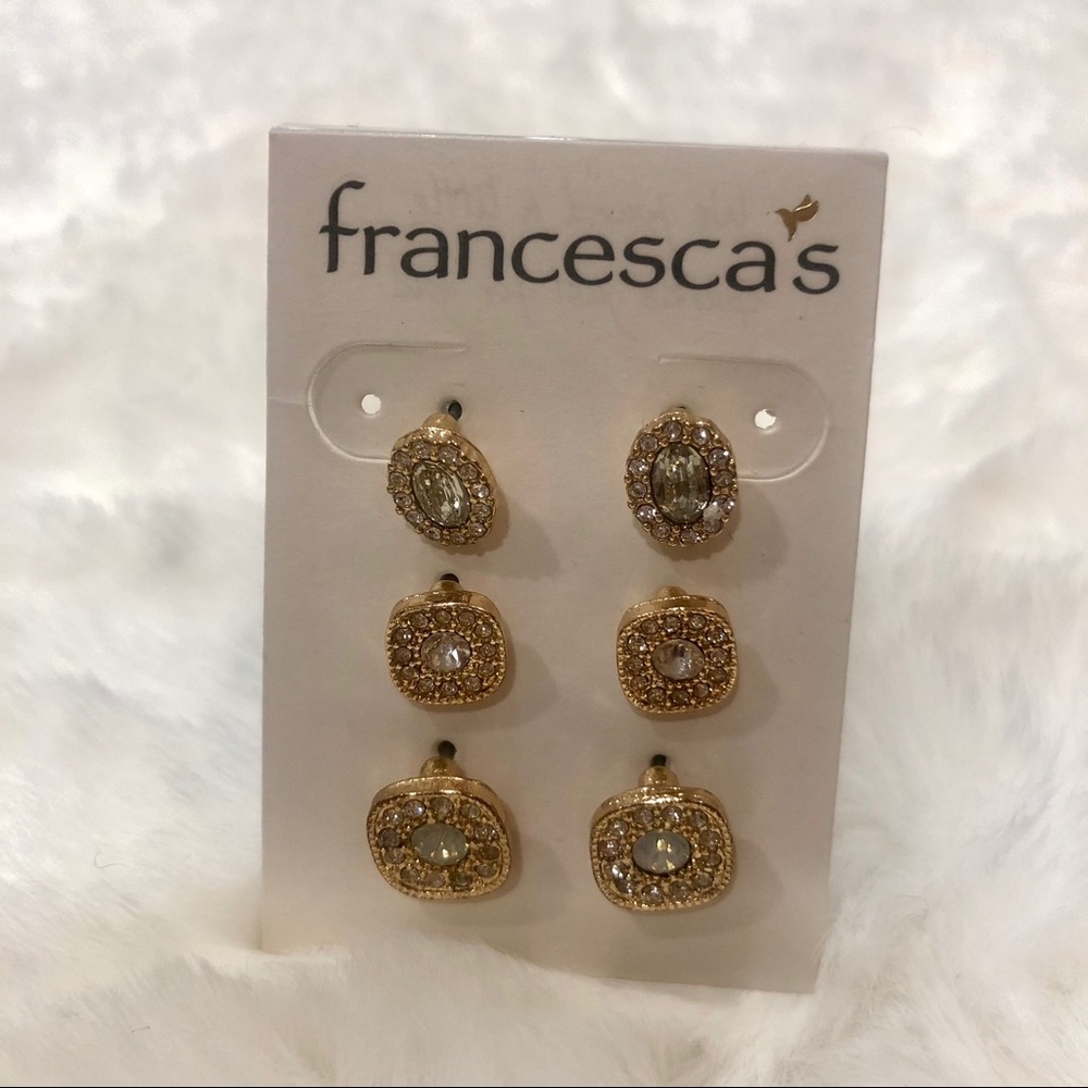 Set of 3 pairs of Francesca’s Earrings